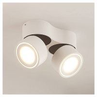 Arcchio Rotari LED stropné bodové svietidlo, biele, 2 svetlá, 2x8,9W