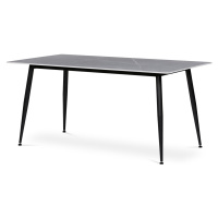 AUTRONIC HT-406M GREY Stůl jídelní 160x90x76 cm, deska slinutý kámen v imitaci matného mramoru, 