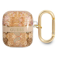 Kryt Guess GUA2HHFLD AirPods cover gold Paisley Strap Collection (GUA2HHFLD)