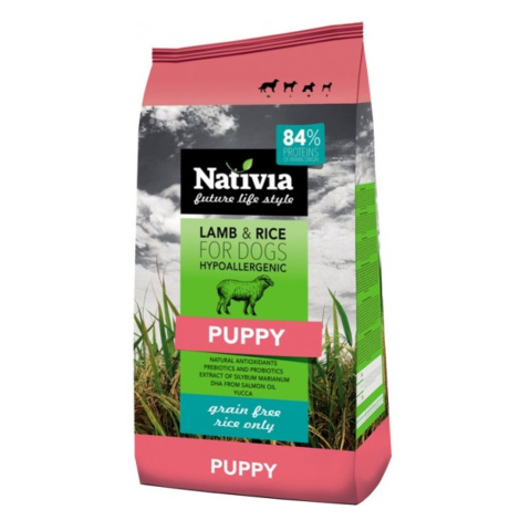 NATIVIA Puppy Lamb & Rice granule pre šteňatá 1 ks, Hmotnosť balenia (g): 3 kg