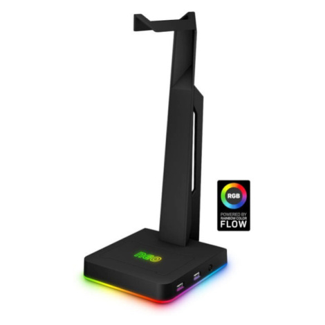 NEO Stand-It RGB stojanček na slúchadlá + USB hub, ČIERNY CONNECT IT