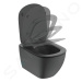 IDEAL STANDARD - Tesi WC doska SoftClose, čierna T3529V3