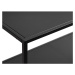 Čierna kovová knižnica 80x180 cm Malibu - Unique Furniture