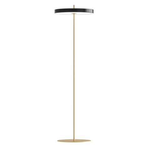 Čierna LED stojacia lampa so stmievačom s kovovým tienidlom (výška  151 cm) Asteria Floor – UMAG UMAGE