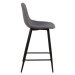 Dkton Dizajnová barová stolička Alphonsus, svetlosivá