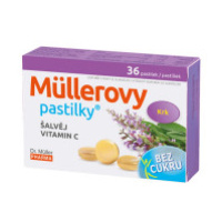 Müllerove pastilky so  Šalviou a vitamínom C bez cukru 30+6 past