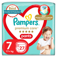 PAMPERS Premium Care Pants vel. 7, 17+ kg, 27 ks