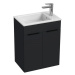 Kúpeľňová skrinka s umývadlom Jika Cube 50x43x62,2 cm antracit mat H4536411763521
