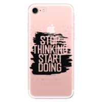 Odolné silikónové puzdro iSaprio - Start Doing - black - iPhone 7