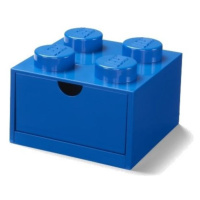 LEGO® stolný box 4 so zásuvkou - modrá