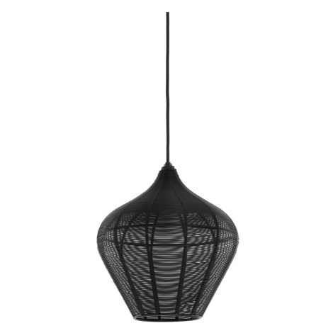 Čierne stropné svietidlo ø 27 cm Alvaro - Light & Living