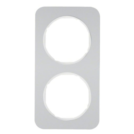 Rámček 2-násobný R.1 biela/hliník (Berker)