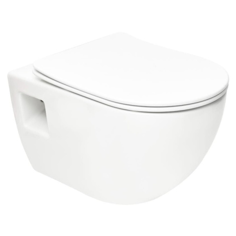 WC závesné SAT Project vrátane dosky softclose, zadný odpad SATWCPRO010RREXP SATWCPRO010RREXP