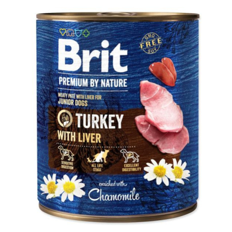 Konzerva Brit Premium by Nature morka s pečienkou 800g