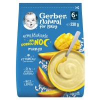 GERBER Prírodná nemliečna kaša mango Goodnight 230 g