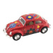 Auto Kinsmart VW Classical Beetle kov 13cm na spätne natiahnutie - výber 4 farby (kvetiny)