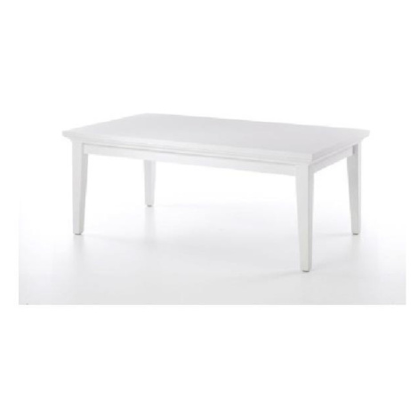 Konferenčný stolík, dtd fóliovaná / mdf lakovaná, biela, paris