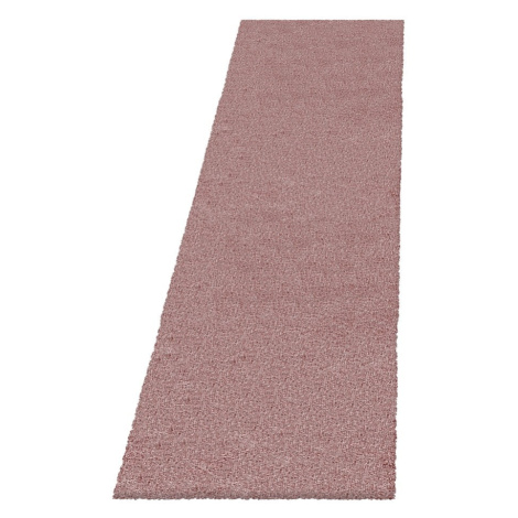 Ružový behúň 80x250 cm Fluffy – Ayyildiz Carpets