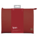 UNIQ LYON SNUG-FIT PROTECTIVE RPET FABRIC LAPTOP SLEEVE (UP TO 14”) - BRICK (BRICK RED)