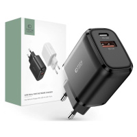 Nabíjačka TECH-PROTECT C20W 2-PORT NETWORK CHARGER PD20W/QC3.0 BLACK (9589046924286)