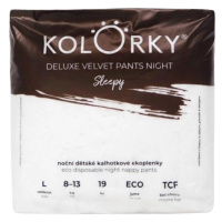 KOLORKY Deluxe velvet pants night Sleepy veľ. L 8-13 kg nohavičkové eko plienky 19 ks