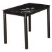 Signal Jedálenský stôl DAMAR | 100x60 cm FARBA: Čierna