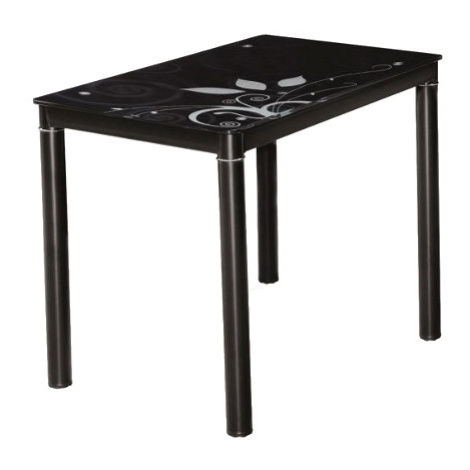 Signal Jedálenský stôl DAMAR | 100x60 cm FARBA: Čierna
