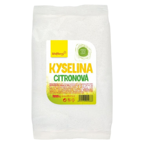 WOLFBERRY Kyselina citrónová vrecko 1000 g