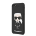 KLHCI8SLFKBK Karl Lagerfeld Full Body Silikonové Pouzdro pro iPhone 8/SE 2020 Black