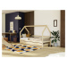 Benlemi Detská drevená posteľ domček SAFE 3v1 so zábranou a úložným šuplíkom Zvoľte farbu: Trans