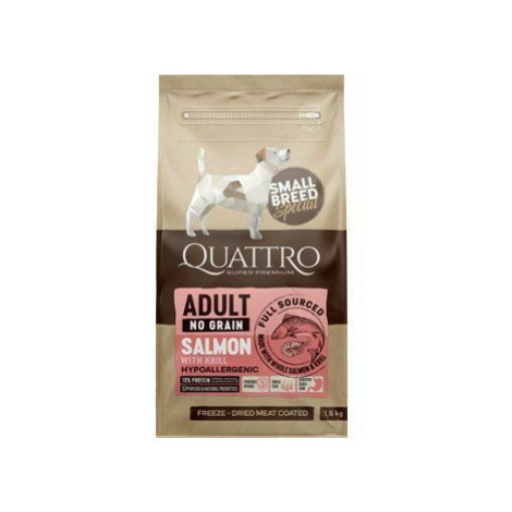 QUATTRO Dog Dry SB Adult Salmon & Krill 1,5kg zľava
