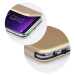 Apple iPhone 14 Plus, puzdro s bočným otváraním, stojan, Forcell Elegance, zlatá farba