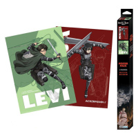 GBeye Attack on Titan Levi and Mikasa Posters 2-Pack 52 x 38 cm