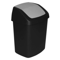 Kôš Curver® SWING BIN, 15L, 24,8x30,6x41,8 cm, čierny/sivý, na odpadky