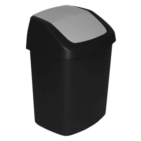 Kôš Curver® SWING BIN, 15L, 24,8x30,6x41,8 cm, čierny/sivý, na odpadky