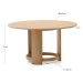 Okrúhly záhradný jedálenský stôl z eukalyptového dreva ø 140 cm Xoriguer – Kave Home