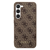 Kryt Guess GUHCS24MG4GFBR S24+ S926 brown hard case 4G Metal Gold Logo (GUHCS24MG4GFBR)