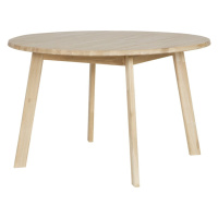 Jedálenský stôl z dubového dreva WOOOD Disc, Ø 120 cm