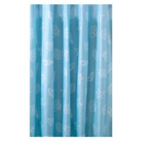 Sprchový záves 180x200cm, polyester, modrá, mušle ZP006