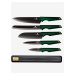 Súprava piatich nožov s nepriľnavým povrchom a magnetickým držiakom BERLINGERHAUS Emerald Collec
