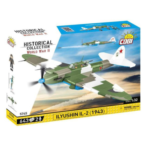 Cobi 5745 II WW Iljušin Il-2 Šturmovik, 1:32, 636 k, 2 f