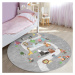Sivý detský koberec ø 120 cm Comfort – Mila Home