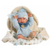Llorens 73885 NEW BORN CHLAPČEK - realistická bábika bábätko s celovinylovým telom - 40