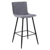 Barová stolička, svetlosivá/sivá/čierna, TORANA