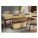 Jedálenský stôl Nestor 160x90 cm, dub artisan/grafit, rozkladací%