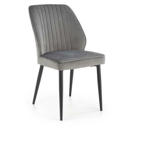 Dizajnová stolička Rickie sivá Halmar