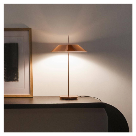 Vibia Mayfair – stolná LED lampa, meď, lesklá