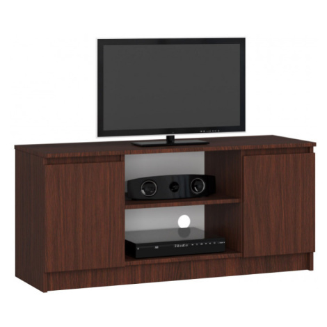 Stolík pod TV RTV 120 2D 1P wenge