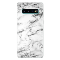 Odolné silikónové puzdro iSaprio - White Marble 01 - Samsung Galaxy S10