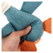 Reedog Plush Duck XXL, šuštiaca plyšová hračka s pískatkom, 50 cm - světle modrá